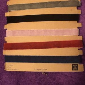 Jewelry - Beautiful velvet chokers - set of 7 Jewelry - Beautiful velvet chokers - set of 7
